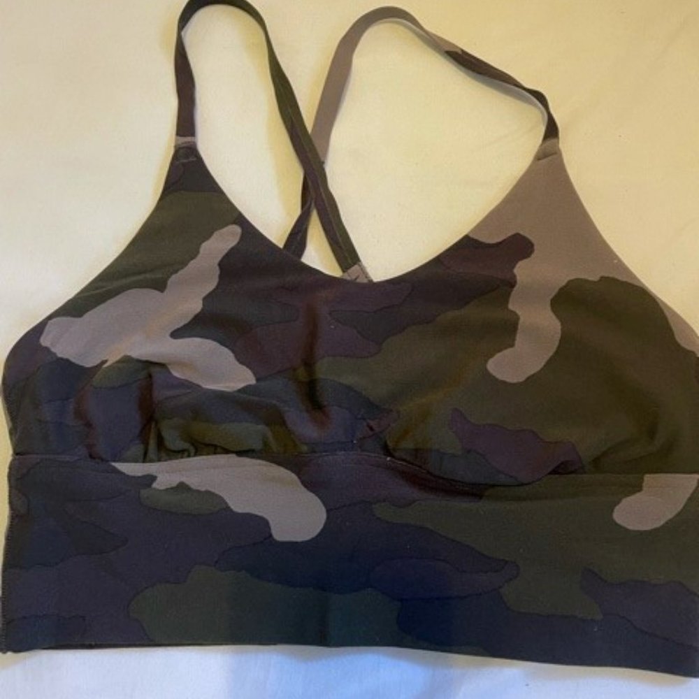 Aerie Offline Camo Print Sports Bra Size XS